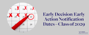 early action notification dates class of 2029